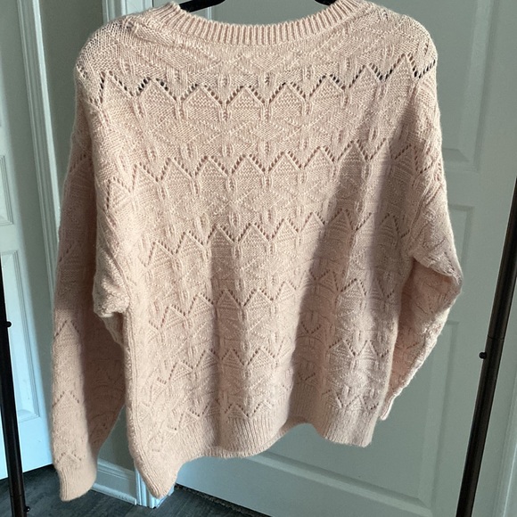 Closed Light Pink Alpaca and Wool Blend Knit Oversized Sweater Size XS - Picture 4 of 5
